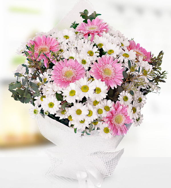 Papatya ve Gerbera Buketi